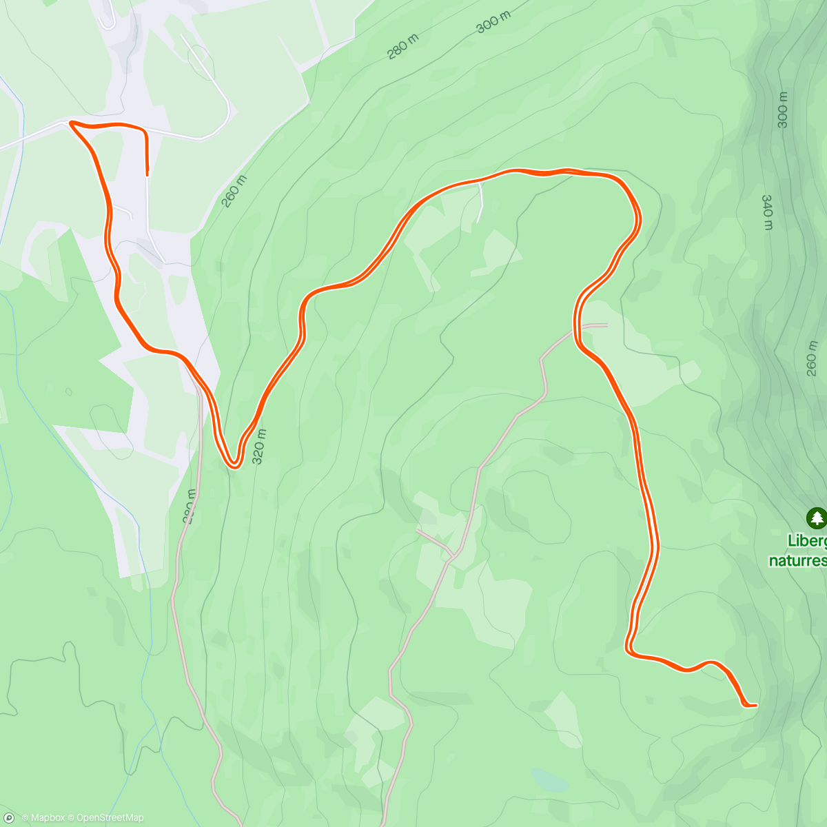 Mapa de la actividad (Over Bangsberg til utsiktspunkt Liberget ❤️😎)