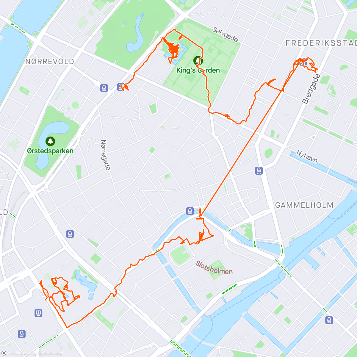 Map of the activity, Copenhagen Sunday walk