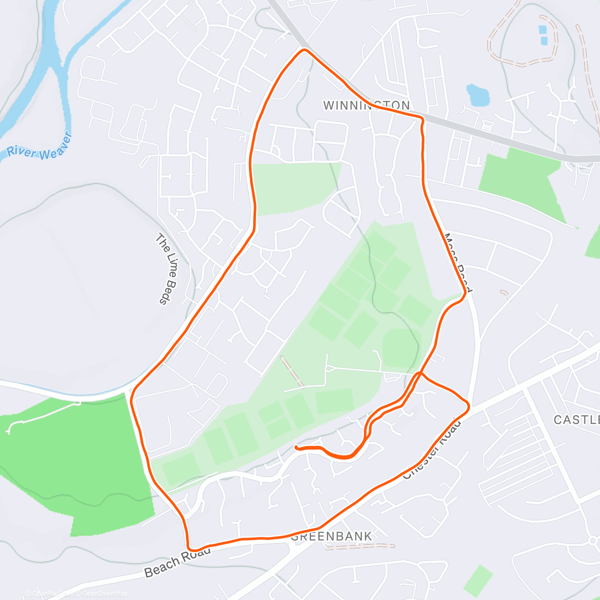 Map of the activity, 🍾🎅🎄🎁 Christmas Day 5k 🎁🎄🎅🍾