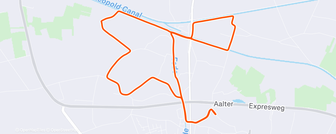 Map of the activity, Morning Run