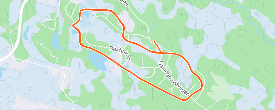 Map of the activity, Ny skitur