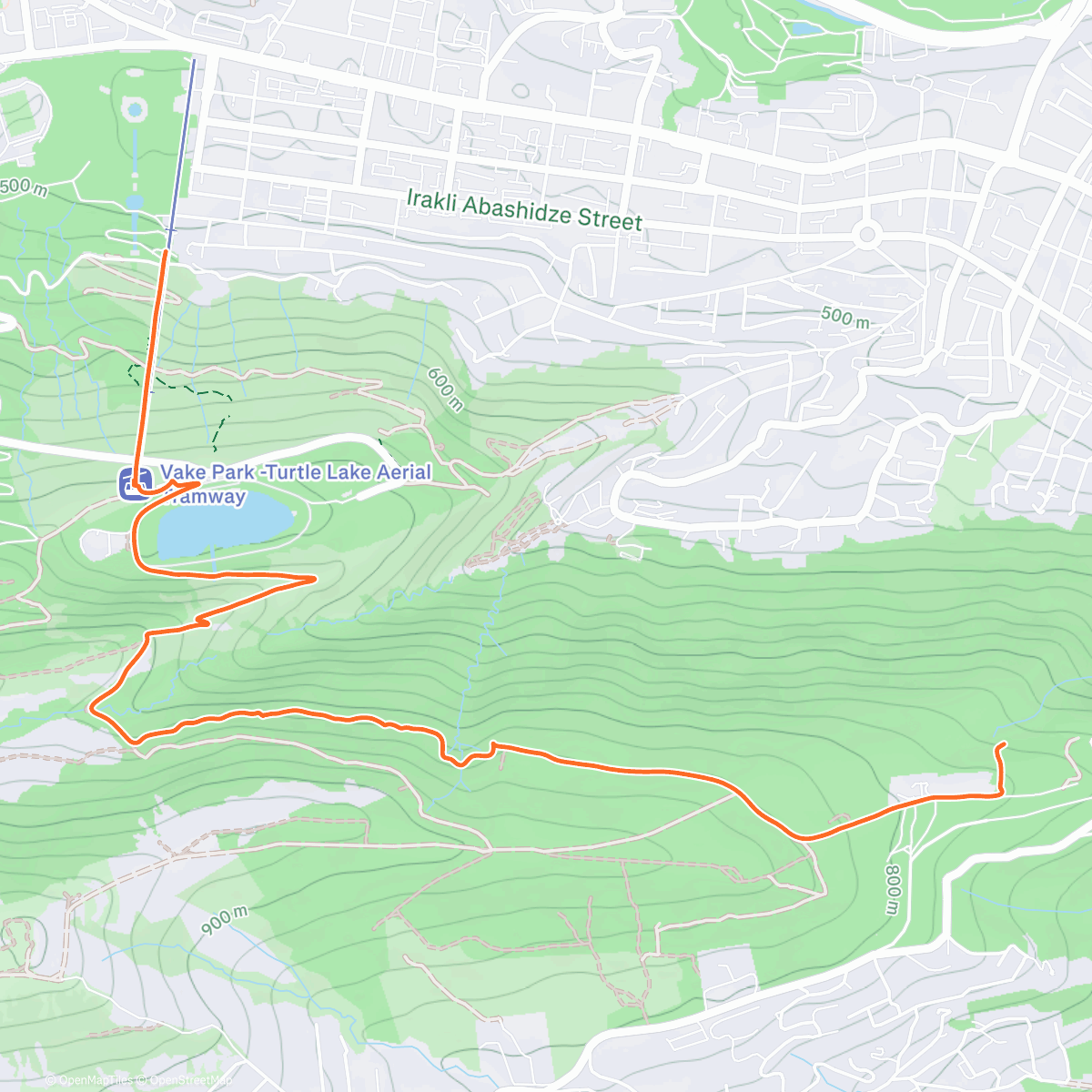 Map of the activity, Tbilisi with Ania