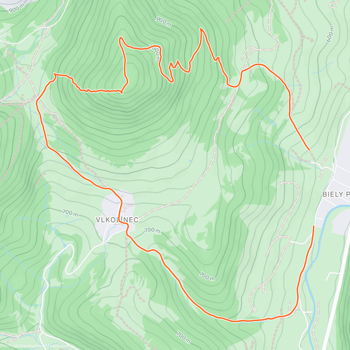 Карта физической активности (Morning Hike)