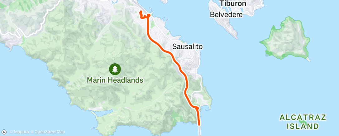 Map of the activity, Morning Walk
