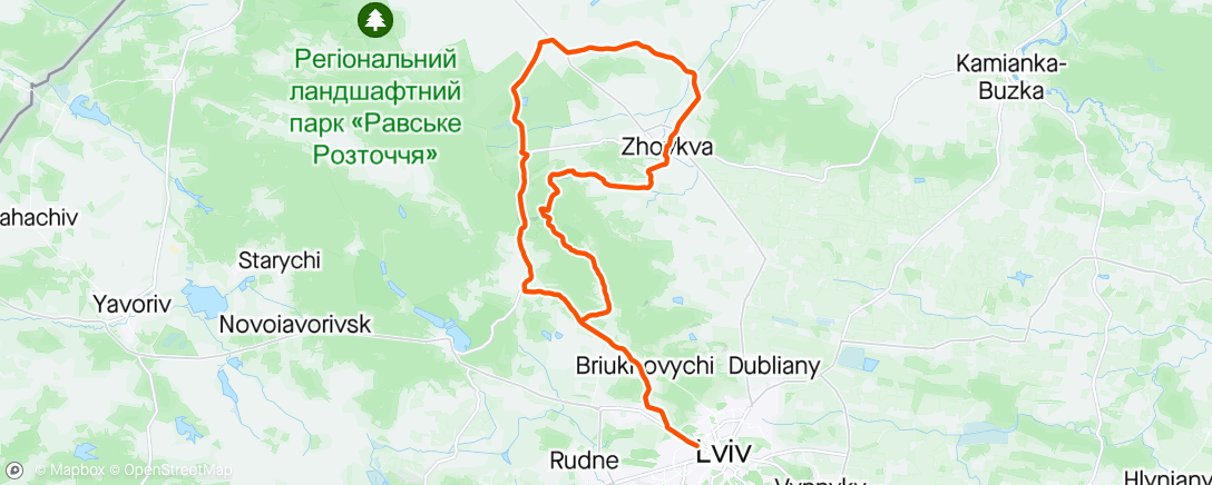 Map of the activity, Новими дорогами