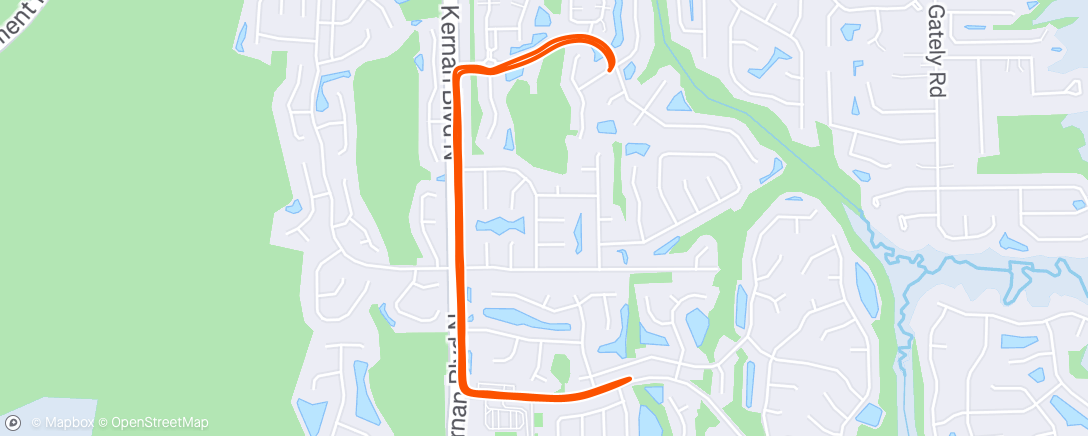 Map of the activity, Morning Run