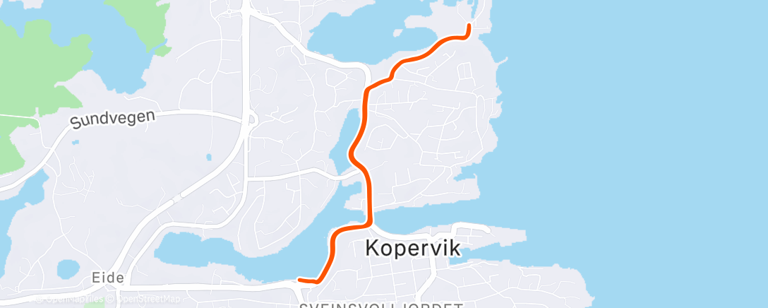 Map of the activity, Morning Ride