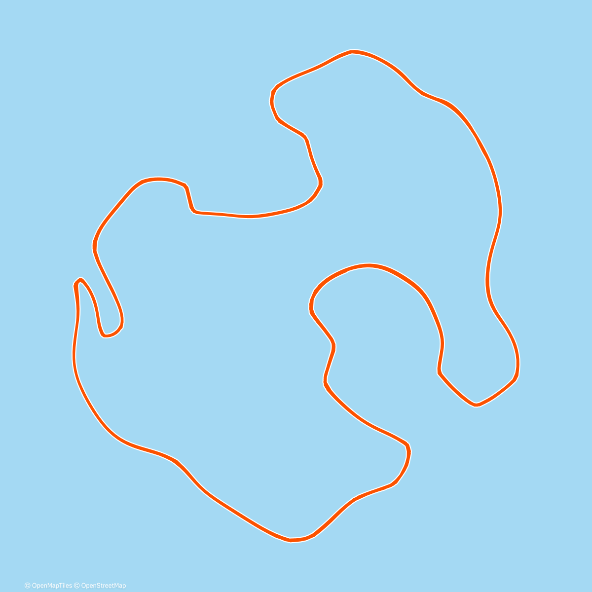 Map of the activity, Zwift - Volcano Circuit in Watopia