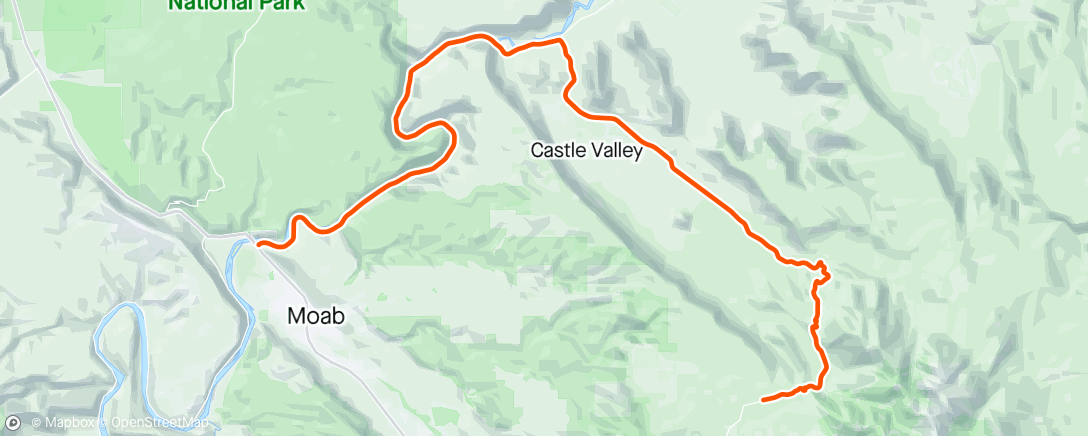 アクティビティ「La Sal Colorado Tour prt 2」の地図