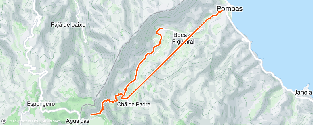 Map of the activity, Coca crater hike, Santa Antao