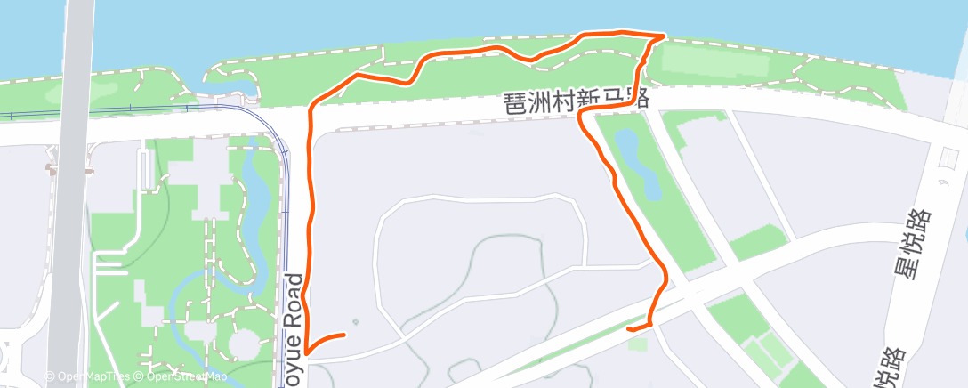 Map of the activity, Полуденная ходьба