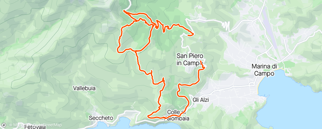 Mapa de la actividad (Sessione di e-mountain biking mattutina)