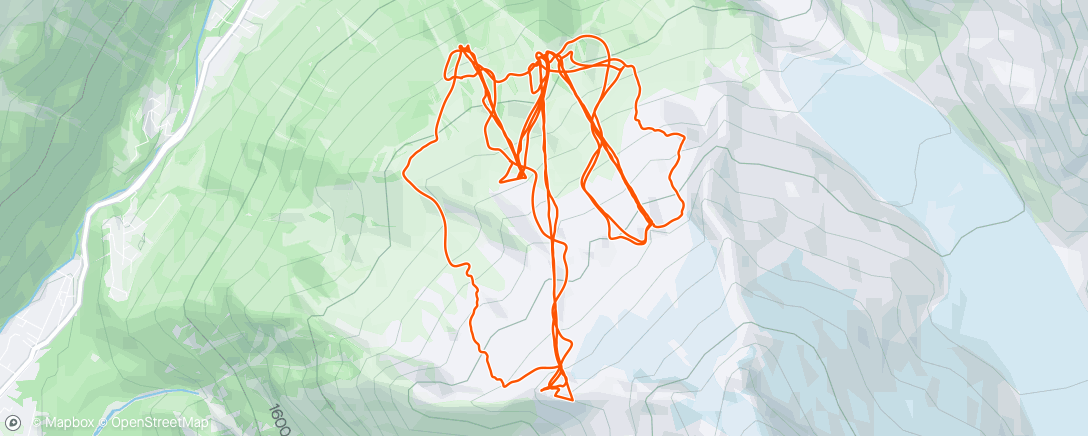 Map of the activity, Final Ski of the Season