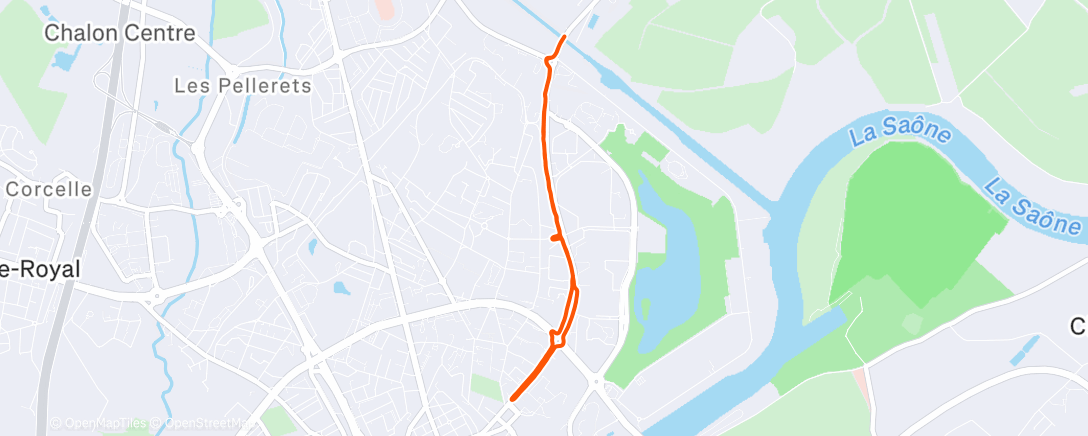 Map of the activity, 251215 Run #7