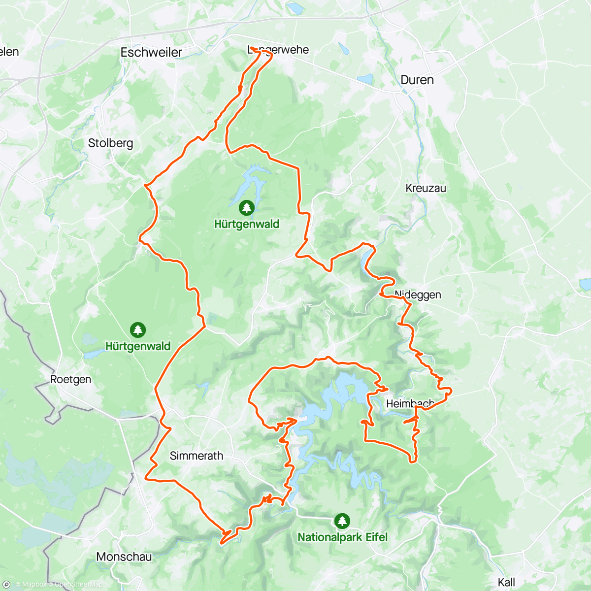 Map of the activity, Dagje Eifel 🚴🏻‍♂️🚴🏼‍♀️☀️