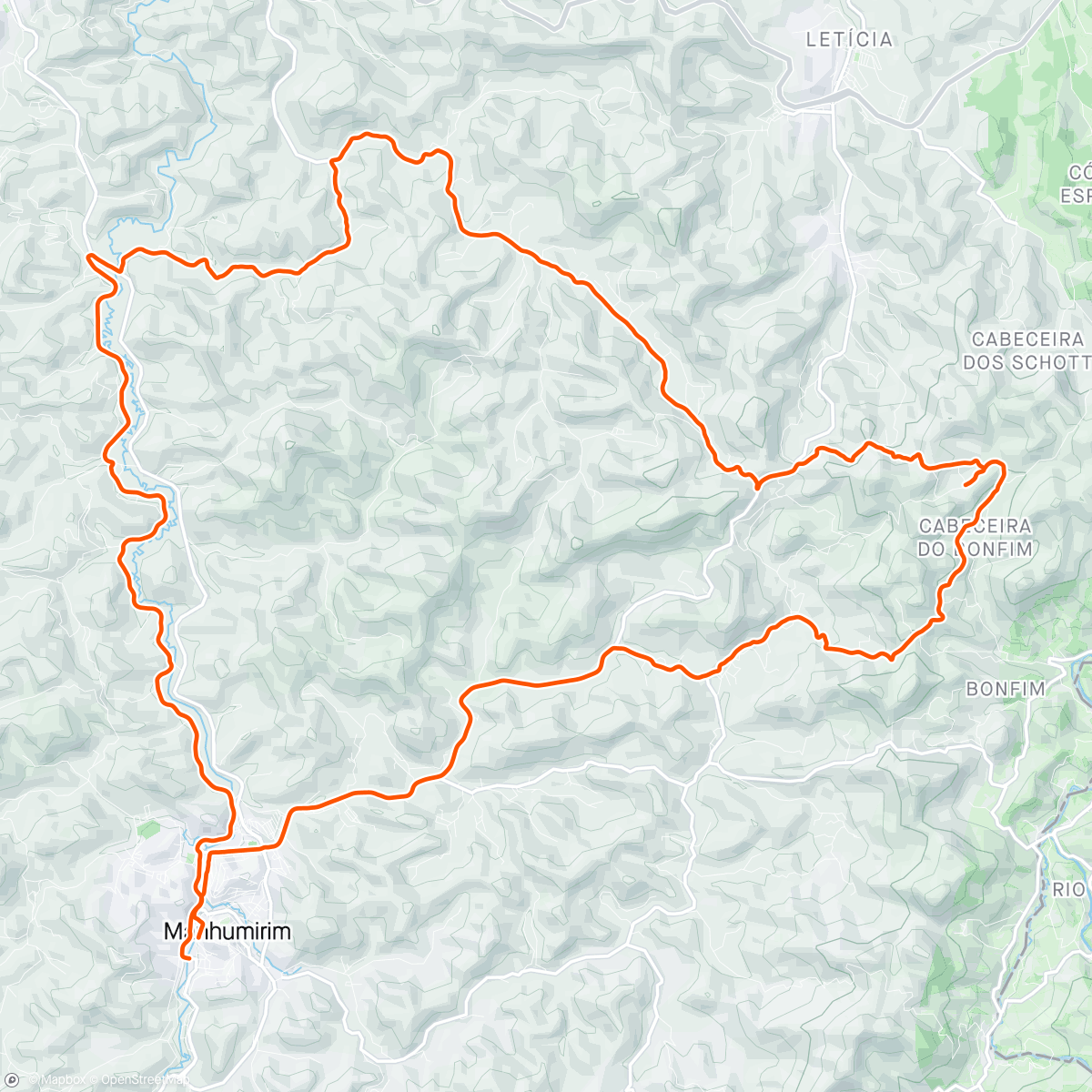 Map of the activity, Pesadíssimo K2