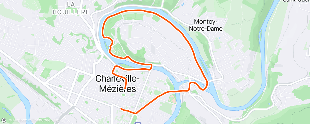 Map of the activity, Footing avant le jambon