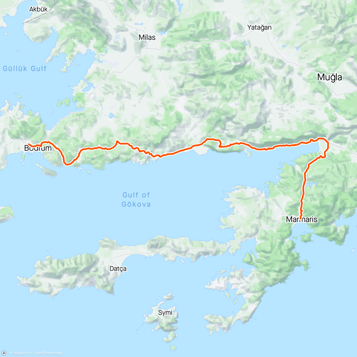 Map of the activity, 🇹🇷 🇹🇷 🚴‍♂️