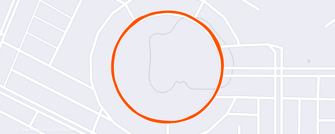 Map of the activity, Morning Run