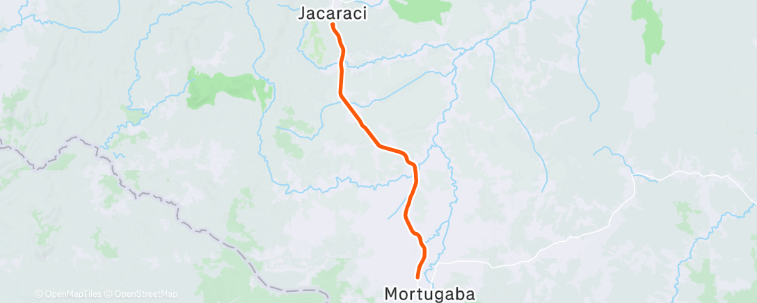 Mapa de la actividad (Pedal Jacaraci🔄 Mortugaba)