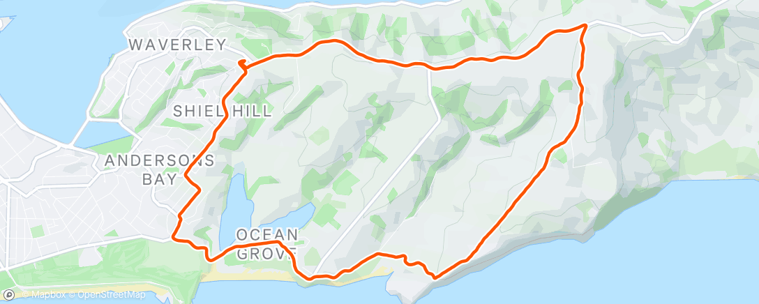 Map of the activity, Morning Run