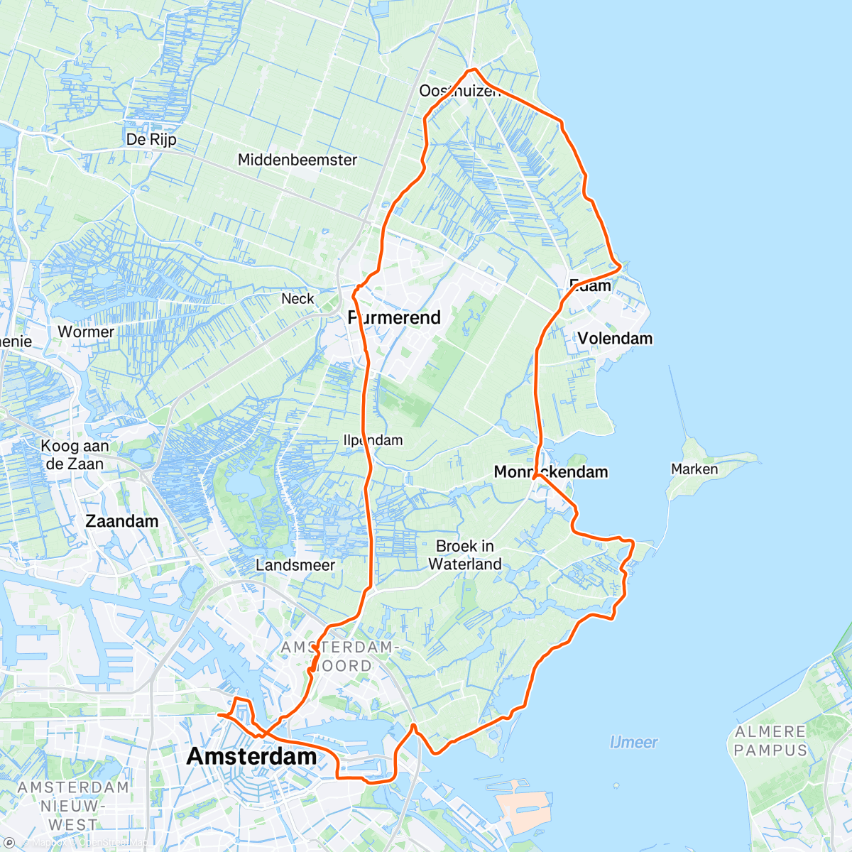 Map of the activity, NH Andersom