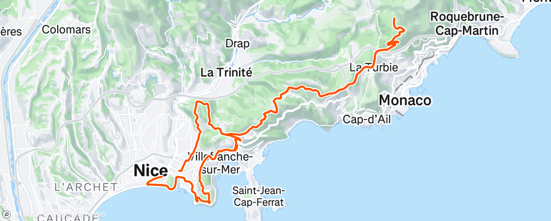 アクティビティ「Morning Ride」の地図