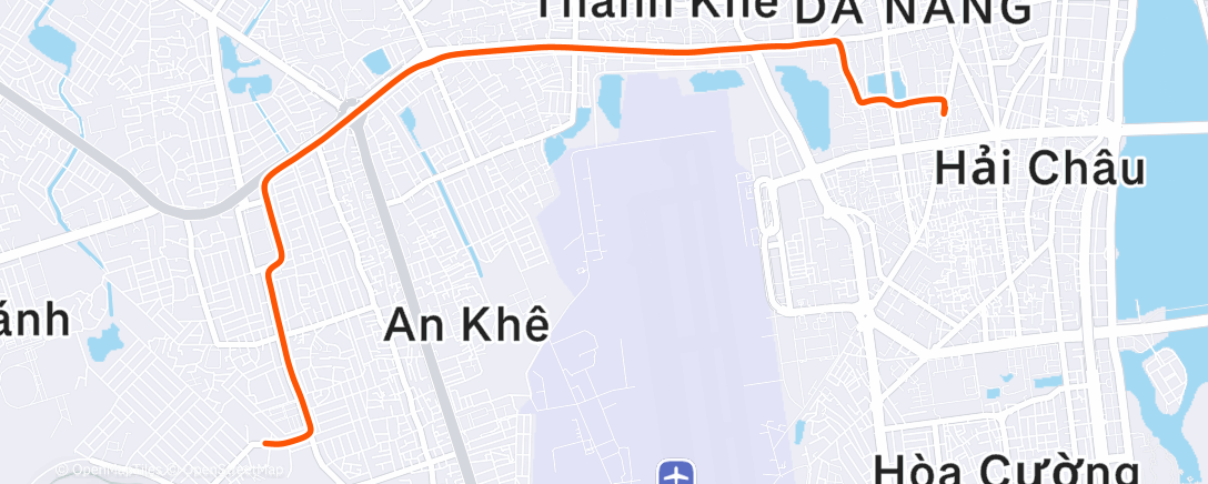 Map of the activity, Night Ride