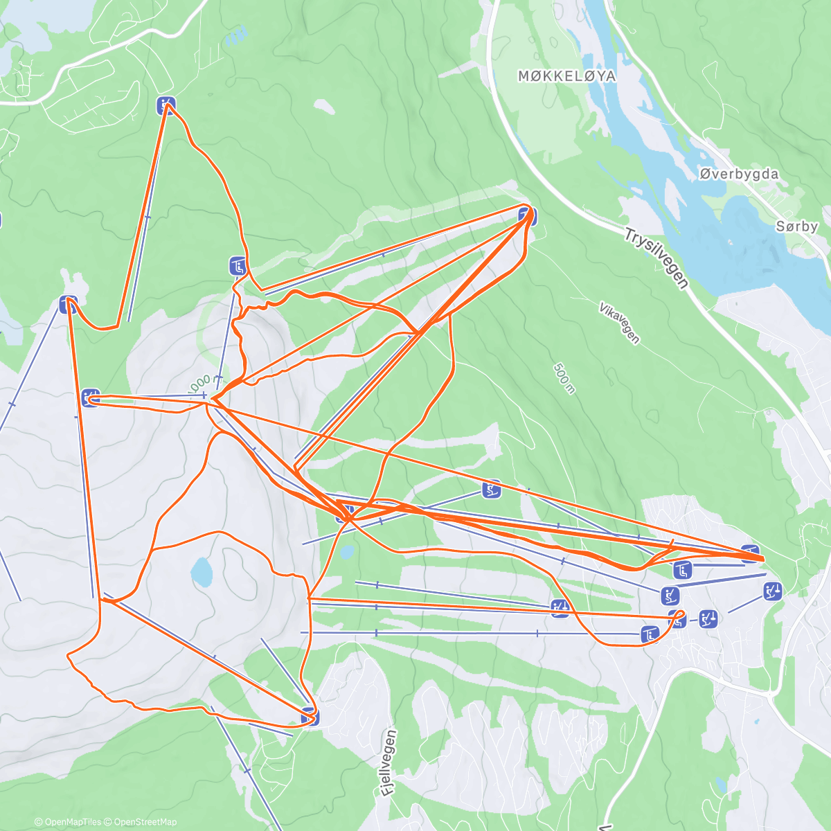 Map of the activity, Nydelig dag på fjellet 🥰