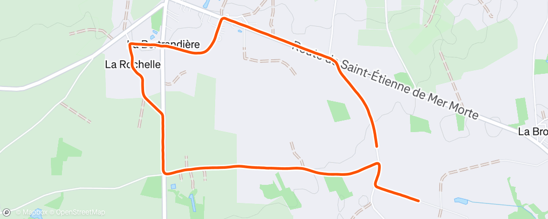 Map of the activity, Course à pied le matin