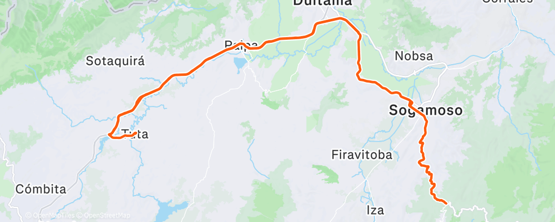 Map of the activity, Vuelta ciclista por la mañana