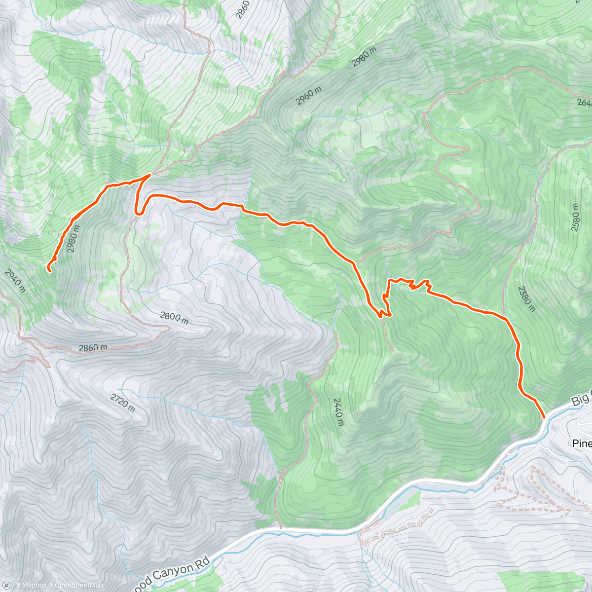 Map of the activity, Raymond