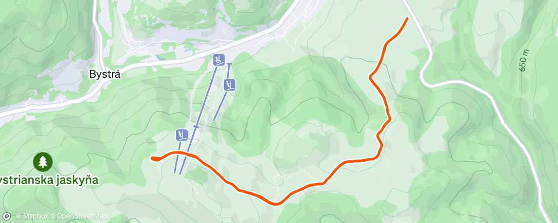 Map of the activity, Afternoon Walk