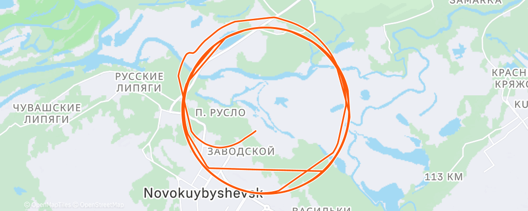 Mapa de la actividad (Lunch Run)