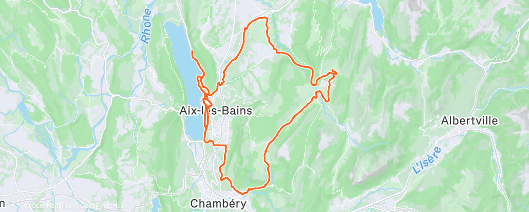 Mapa de la actividad, Cyclisme