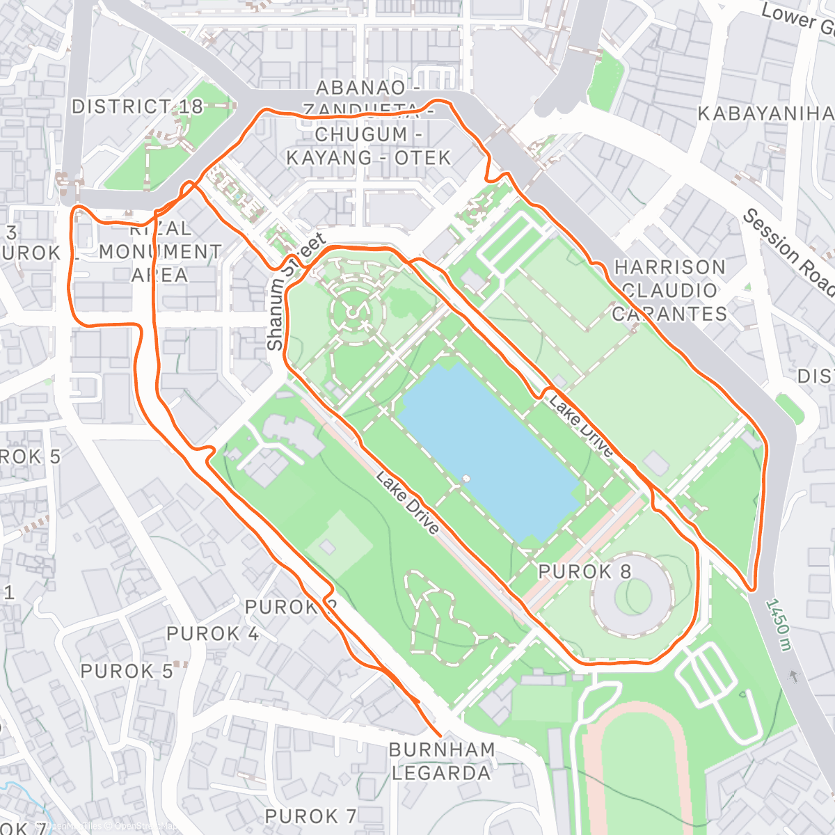 Map of the activity, Bagyo