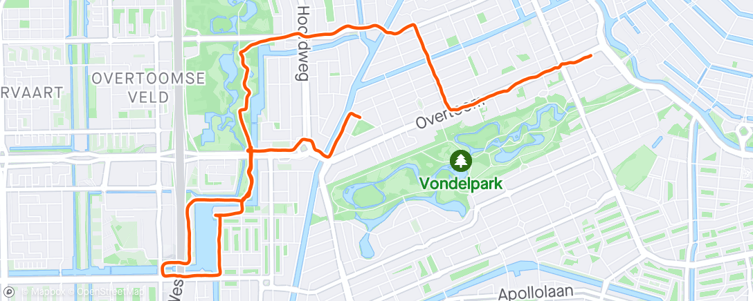 Map of the activity, Lost in Amsterdam.