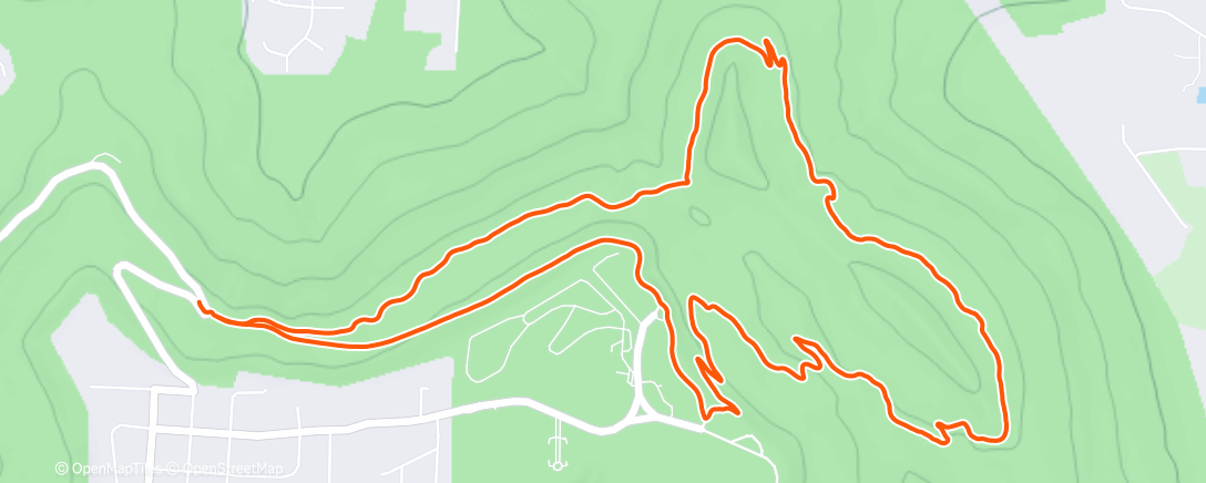 Map of the activity, I am getting sick again