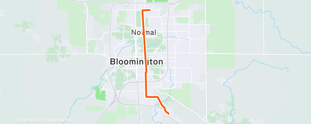 Map of the activity, Afternoon Ride
