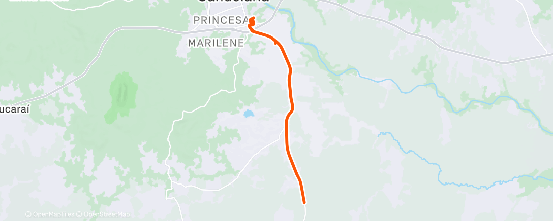 Карта физической активности (Pedalada da tarde)