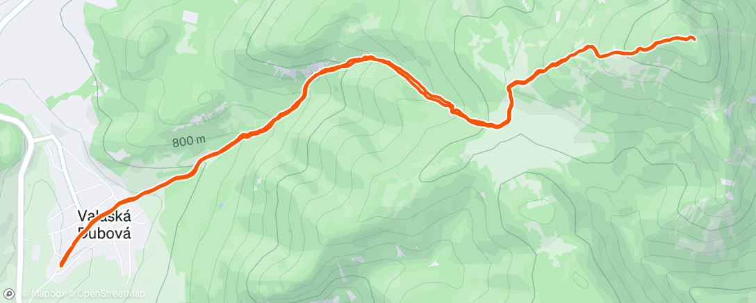 Map of the activity, choč