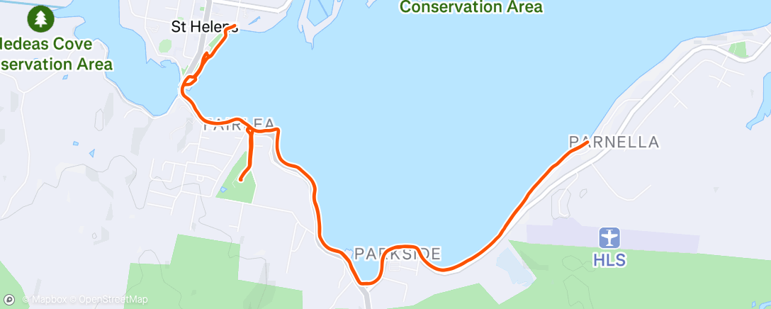 Map of the activity, Morning Ride