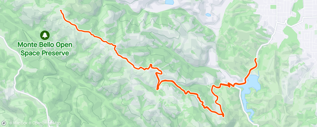 Map of the activity, Black Mountain