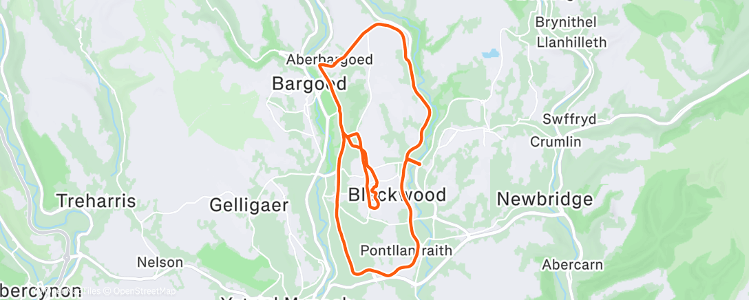 Map of the activity, Morning Ride