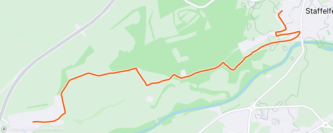 Map of the activity, Morning Run