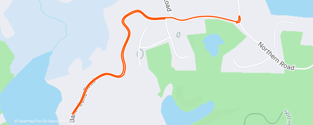 Map of the activity, Lunch Hike