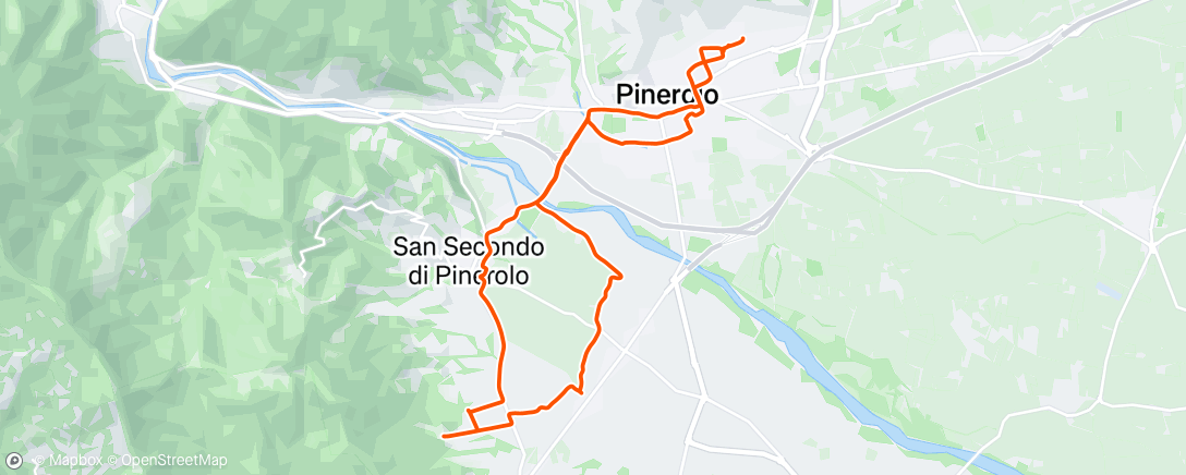 Map of the activity, San Secondo Xmas Loop