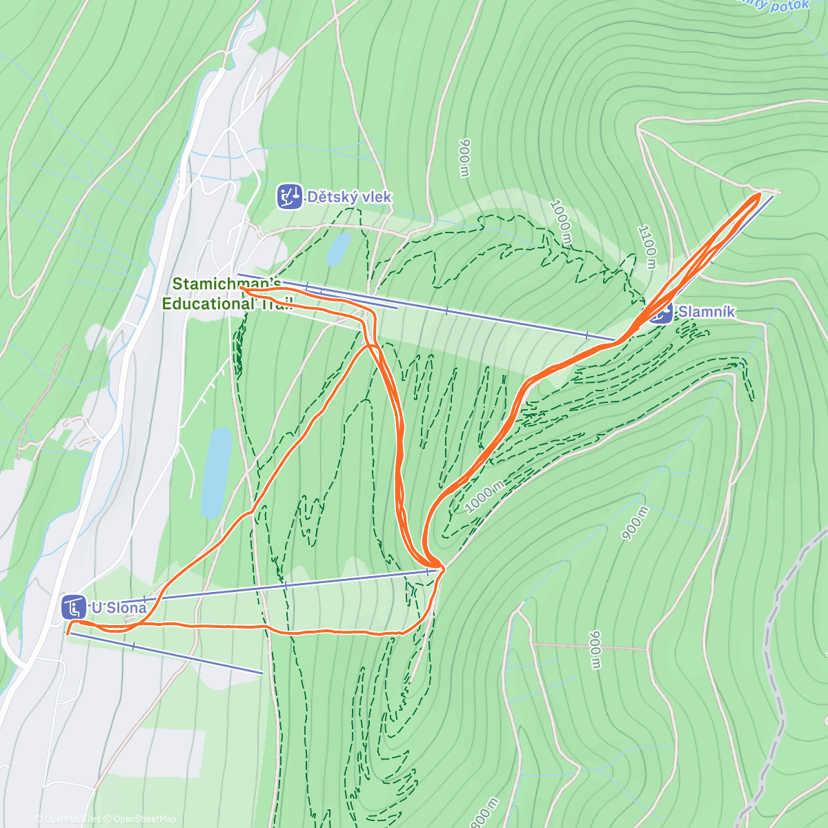 Map of the activity, #2 Skimo 🎿 opět DM 🧊❄️
