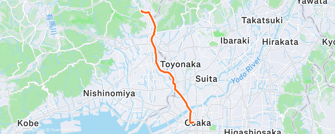 Map of the activity, 朝のライド