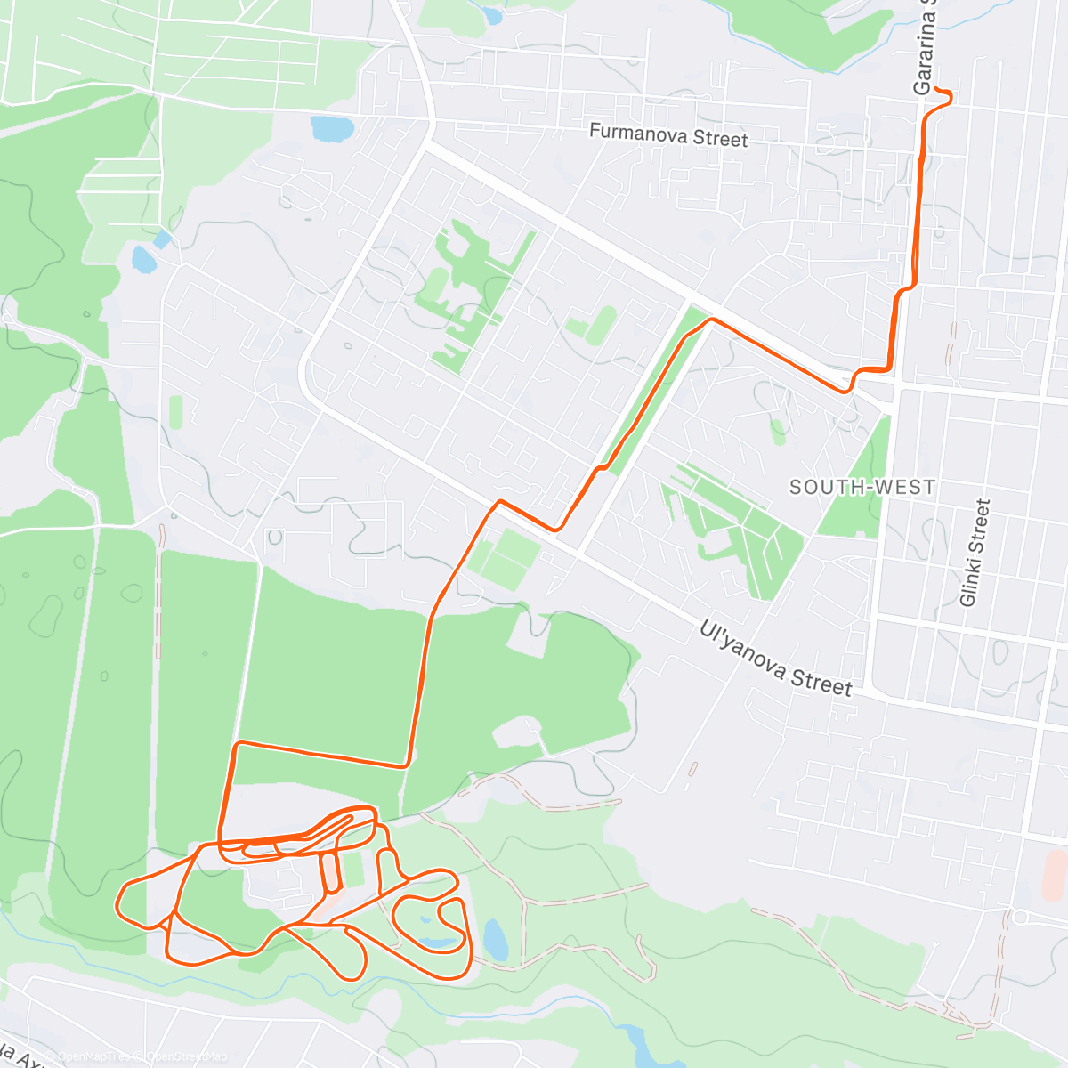 Map of the activity, Холодно, -20